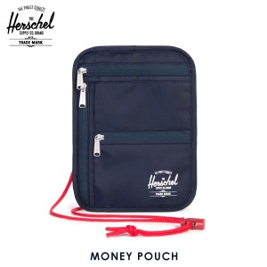 ハーシェル バッグ 正規販売店 Herschel Supply ハーシェルサプライ ポーチ バッグ MONEY POUCH 10531-00018-OS NAVY/RED