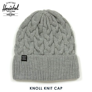 ハーシェル サプライ 正規販売店 Herschel Supply ニット帽 帽子 KNOLL KNIT CAP 1087-0478-OS HEATHER LIGHT GREY