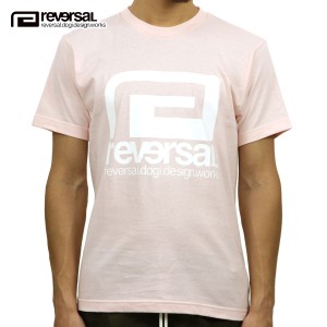 リバーサル Tシャツ 正規販売店 REVERSAL rvddw  半袖Tシャツ クルーネック ORIGINAL BIG MARK COTTON TEE LIGHT PINK