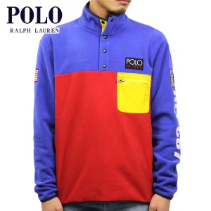 ポロ ラルフローレン スウエット メンズ 正規品 POLO RALPH LAUREN ボタンアップスウェット フリース HI TECH COLOR-BLOCKED PULLOVER FL