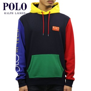 ポロ ラルフローレン パーカー メンズ 正規品 POLO RALPH LAUREN プルオーバーパーカー HI TECH COLOR-BLOCKED HOODIE CRUISE NAVY MULTI