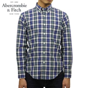 10%OFFセール 【販売期間 9/18 10:00〜9/25 9:59】 アバクロ シャツ メンズ 正規品 Abercrombie＆Fitch 長袖シャツ ボタンダウンシャツ O