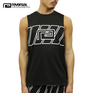 リバーサル タンクトップ メンズ 正規販売店 REVERSAL rvddw  OBLIQUE EASY SLEEVELESS rv19ss022 BLACK