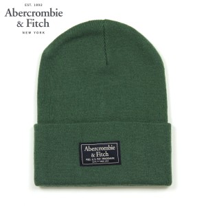 アバクロ キャップ メンズ レディース 正規品 Abercrombie＆Fitch 帽子 ビーニー ニットキャップ LOGO TURN UP BEANI 父の日 プレゼント 