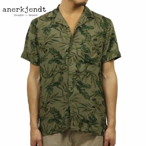 アナケット ANERKJENDT 正規販売店 メンズ 半袖開襟シャツ オープンカラーシャツ SHORT SLEEVE OPEN COLLARED SHIRT WHITE PEPPER 921906