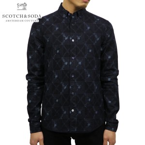 スコッチアンドソーダ SCOTCH＆SODA 正規販売店 メンズ レギュラーフィット ボタンダウン 長袖シャツ REGULAR FIT CHECKED PATTERN INDIG