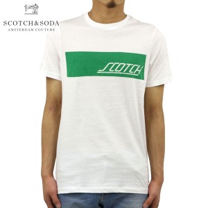 スコッチアンドソーダ Tシャツ メンズ 正規販売店 SCOTCH＆SODA 半袖Tシャツ クルーネックTシャツ SPORTY LOGO ARTWORK CREWNECK TEE 149