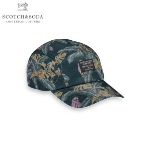 スコッチアンドソーダ キャップ メンズ レディース 正規販売店 SCOTCH＆SODA 帽子 ナイロン製キャップ  ALL-OVER PRINTED NYLON CAP 1491