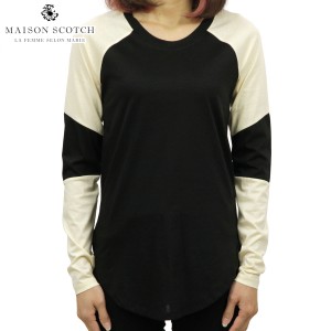 メゾンスコッチ レディース Tシャツ ロンT 正規販売店 MAISON SCOTCH 長袖Tシャツ CLUB NOMADE L/S TEE D 147747 17 COMBO A