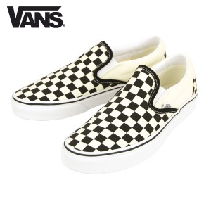 バンズ スリッポン メンズ 正規販売店 VANS スニーカー チェッカーボード VANS CLASSIC SLIP-ON BLK&WHTCHCKERBOARD/ 父の日 プレゼント 