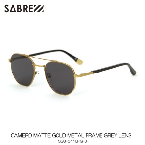 セイバー SABRE 正規販売店 サングラス CAMERO MATTE GOLD METAL FRAME GREY LENS SUNGLASS SS8-511B-G-J 父の日 プレゼント ラッピング