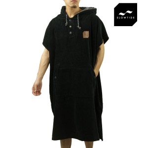 スロウタイド SLOWTIDE 正規販売店 ポンチョ THE DIGS CHANGING EXTRA-WARM TOWEL PONCHO ST078 BLACK 父の日 プレゼント ラッピング