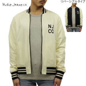 ヌーディージーンズ アウター メンズ 正規販売店 Nudie Jeans ジャケット スタジアムジャケット スタジャン MARK BASEBALL JACKET OFFWHI