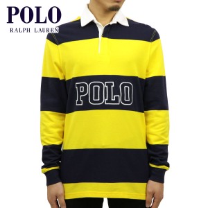 ポロ ラルフローレン ラガーシャツ メンズ 正規品 POLO RALPH LAUREN 長袖ラガーシャツ STRIPED COTTON RUGBY SHIRT 父の日 プレゼント 