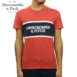 アバクロ Tシャツ メンズ 正規品 Abercrombie＆Fitch 半袖Tシャツ クルーネックTシャツ ロゴTシャツ SHORT-SLEEVE APPLIQUE LOGO TEE 123