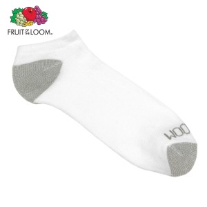 フルーツオブザルーム ソックス メンズ 正規品 FRUIT OF THE LOOM 靴下 フットカバー MEN'S NO SHOW SOCKS WHITE M7113W6Z Size.7-12 父