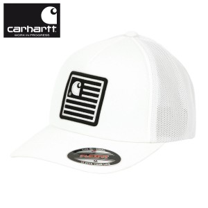 カーハート キャップ メンズ 正規品 CARHARTT WIP キャップ 帽子 STATE PATCH TRUCKER CAP WHITE i026367-0200