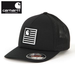 カーハート キャップ メンズ 正規品 CARHARTT WIP キャップ 帽子 STATE PATCH TRUCKER CAP BLACK i026367-8900