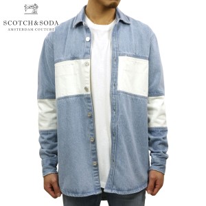 スコッチアンドソーダ ジャケット メンズ 正規販売店 SCOTCH＆SODA ジージャン OVERSIZED HEAVY DENIM SHIRT DENIM BLUE 150488 81807 64