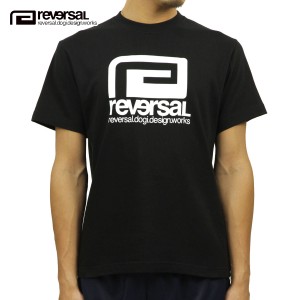 リバーサル Tシャツ 正規販売店 REVERSAL rvddw  半袖Tシャツ クルーネック ロゴ BIG MARK COTTON TEE rvbs026 BLACK