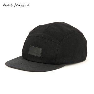 ヌーディージーンズ キャップ メンズ レディース 正規販売店 Nudie Jeans 帽子 MONTY CAP BLACK B01 180666