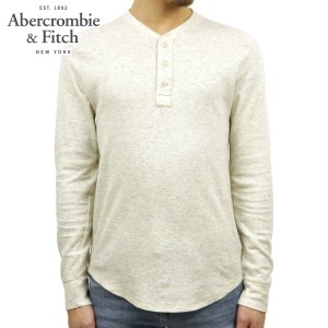 アバクロ ロンT メンズ 正規品 Abercrombie＆Fitch 長袖Tシャツ ヘンリーネックTシャツ TEXTURED LONG-SLEEVE HENLEY 124-230-0594-155 