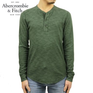 アバクロ ロンT メンズ 正規品 Abercrombie＆Fitch 長袖Tシャツ ヘンリーネックTシャツ TEXTURED LONG-SLEEVE HENLEY 124-230-0594-300 