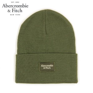 アバクロ キャップ メンズ レディース 正規品 Abercrombie＆Fitch 帽子 ビーニー ニットキャップ ロゴ LOGO PATCH BEANIE 112-200-0283-3