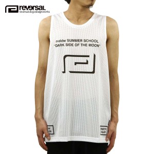 リバーサル タンクトップ メンズ 正規販売店 REVERSAL rvddw  SHADOW LOGO DOT MESH TANK TOP TEE rv20ss609 WHITE