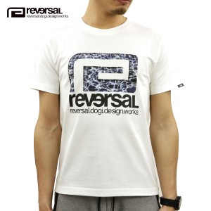 リバーサル Tシャツ 正規販売店 REVERSAL rvddw  半袖Tシャツ クルーネック ロゴ MINAMO BIG MARK COTTON TEE rv20ss001 WHITE