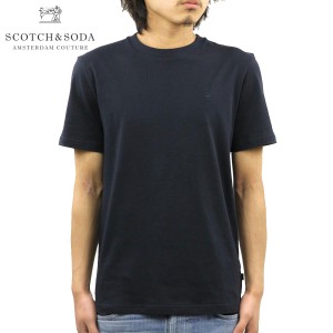 スコッチアンドソーダ Tシャツ 正規販売店 SCOTCH＆SODA 半袖Tシャツ クルーネックTシャツ BASIC NOS WIDER NECK COTTON TEE 153657 57 N