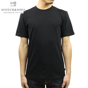 スコッチアンドソーダ Tシャツ 正規販売店 SCOTCH＆SODA 半袖Tシャツ クルーネックTシャツ BASIC NOS WIDER NECK COTTON TEE 153657 90 B