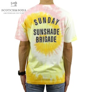 スコッチアンドソーダ Tシャツ 正規販売店 SCOTCH＆SODA 半袖Tシャツ クルーネックTシャツ ARTWORK TIE-DYE TEE 155406 0217 14423 49 CO