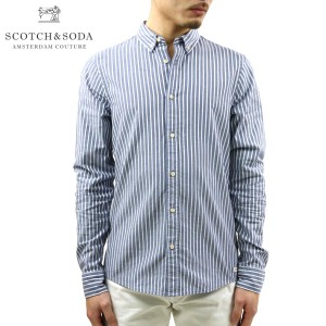 スコッチアンドソーダ シャツ メンズ 正規販売店 SCOTCH＆SODA 長袖シャツ オックスフォード ボタンダウンシャツ BUTTON DOWN DOBBY OXFO