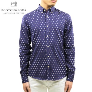 スコッチアンドソーダ ドレスシャツ メンズ 正規販売店 SCOTCH＆SODA 長袖シャツ ALL-OVER JACQUARD PATTERN SHIRT 155162 0218 11422 79