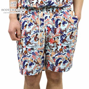 スコッチアンドソーダ ショートパンツ メンズ 正規販売店 SCOTCH＆SODA ボトムス レーヨン ビスコース ALL-OVER PRINTED BERMUDA SHORT 1