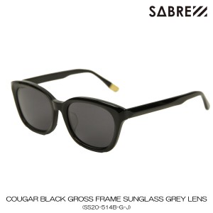 セイバー メンズ レディース サングラス 正規販売店 SABRE めがね クーガー COUGAR BLACK GROSS FRAME SUNGLASS GREY 父の日 プレゼント 