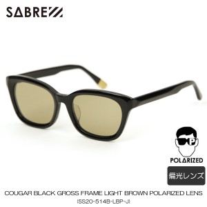 セイバー サングラス 正規販売店 SABRE サングラス COUGAR BLACK GROSS FRAME SUNGLASS LIGHT BROWN POLARIZED LENS  父の日 プレゼント 