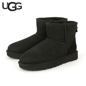 アグ ブーツ レディース 正規品 UGG クラシックミニ ムートンブーツ CLASSIC MINI ?U 1016222-BLK BLACK