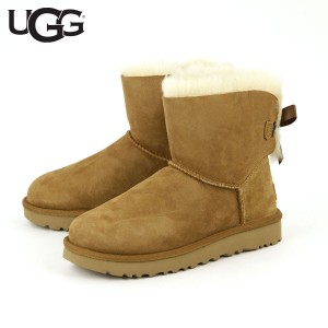 アグ ブーツ レディース 正規品 UGG ミニベイリーボウ ムートンブーツ MINI BAILEY BOW  1016501-CHE CHESTNUT 父の日 プレゼント ラッピ