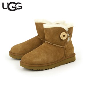 アグ ブーツ レディース 正規品 UGG ミニベイリーボウ ムートンブーツ MINI BAILEY BUTTON  1016422-CHE CHESTNUT