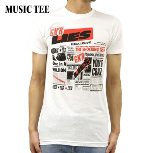 ミュージックティ バンドTシャツ メンズ 正規品 MUSIC TEE ロックTシャツ 半袖Tシャツ ガンズ・アンド・ローゼズ GUNS N' ROSES LIES MUS