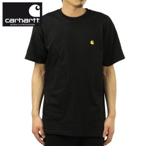 カーハート Tシャツ メンズ 正規販売店 CARHARTT WIP 半袖Tシャツ ロゴTシャツ SHORT SLEEVE CHASE T-SHIRT BLACK/GOLD I026391 00FXX