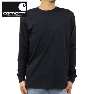 カーハート Tシャツ メンズ 正規販売店 CARHARTT WIP 無地ロンT 長袖Tシャツ LONG SLEEVE BASE T-SHIRT DARK NAVY/WH 父の日 プレゼント 