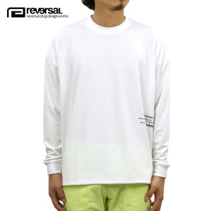 リバーサル ロンT メンズ 正規販売店 REVERSAL rvddw  長袖Tシャツ クルーネック PEMVS LONG SLEEVE rv20aw101 WHITE