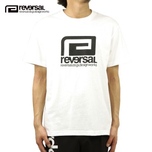 リバーサル Tシャツ メンズ 正規販売店 REVERSAL rvddw  半袖Tシャツ コットン ロゴ クルーネック BIG MARK COTTON TEE rvbs026 WHITE