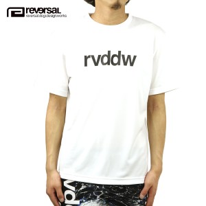 リバーサル Tシャツ メンズ 正規販売店 REVERSAL 半袖Tシャツ ドライ ロゴ クルーネック rvddw DRY TEE rvbs029 WHITE