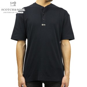 スコッチアンドソーダ Tシャツ メンズ 正規販売店 SCOTCH＆SODA ヘンリーネックTシャツ 半袖Tシャツ SHORTSLEEVE GRANDAD TEE M 158557 0