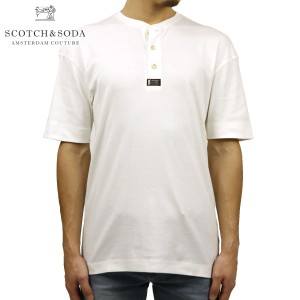 スコッチアンドソーダ Tシャツ メンズ 正規販売店 SCOTCH＆SODA ヘンリーネックTシャツ 半袖Tシャツ SHORTSLEEVE GRANDAD TEE M 158557 0