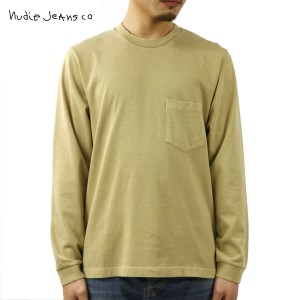 ヌーディージーンズ ロンT メンズ 正規販売店 Nudie Jeans 長袖Tシャツ ポケT ヘビーウエイト 無地 RUDI HEAVY POCKE 父の日 プレゼント 